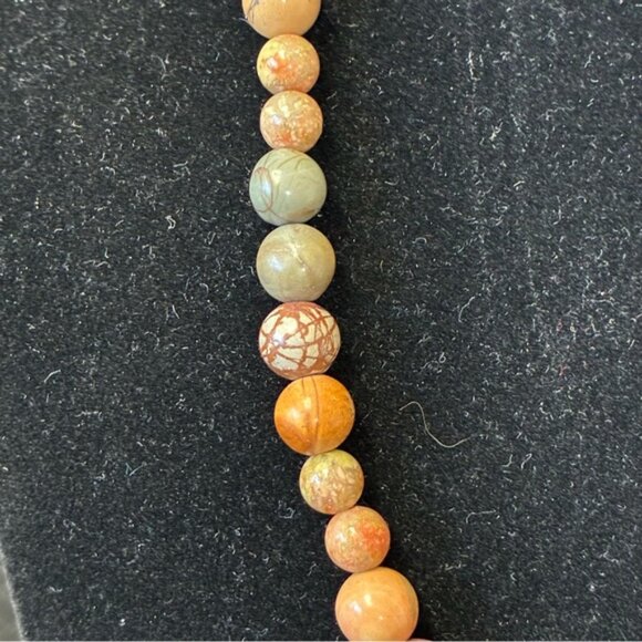 Handmade Picasso Jasper Gemstone Beads Necklace - Picture 4 of 7